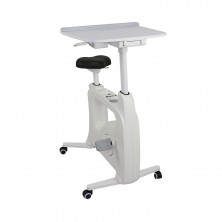 Spindesk With Platform. Slide And Gas Lift Height Adjustable Platform. Comfortable Gel Seat